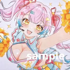 ゆ*。様 【一点物】8.オリジナル手描きイラスト アナログ 色紙