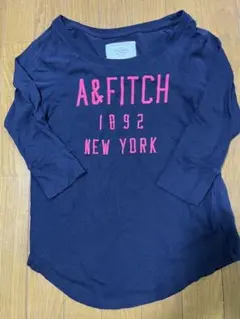 Abercrombie & Fitch ネイビー Tシャツ XS 七分袖