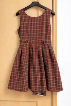 Titty&co チェック柄ノースリーブミニワンピース