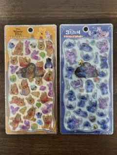 【正規品】プチドロ　スティッチ　プーさん　2枚セット