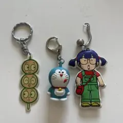 昭和当時物　ドラえもん　アラレちゃん　だんご3兄弟　キーホルダーまとめ売りレトロ