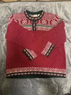 L.L.Bean クリスマス柄 トレーナー L14-16