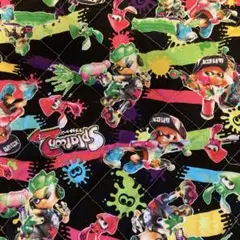 スプラトゥーン　キルティング　はぎれ