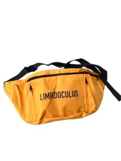 LIMPIDOCULUS ストリートロゴ ボディバッグ オレンジ×黒 大容量軽量のサムネイル