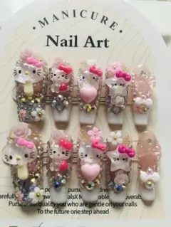 ハローキティ ネイルアート 10個Sサイズ