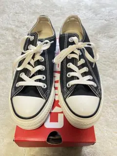 【新品】CONVERSE ALL STAR ブラック　ローカット24cm