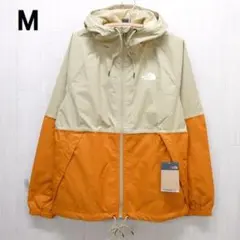 ザ ノースフェイス アントラ レインフーディー ジャケット M カーキxオレンジ