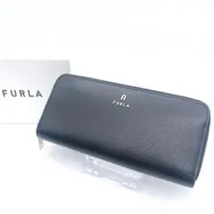 【極美品】 フルラFURLA 長財布 ラウンドファスナー 現行 カメリア レザーのサムネイル