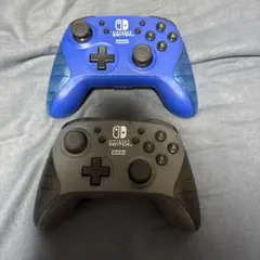 (ジャンク品)Nintendo Switch コントローラー 青 黒 セット
