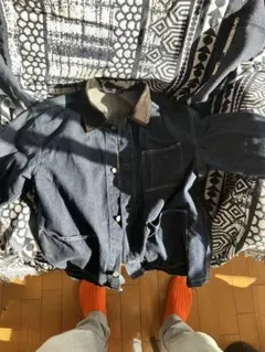 デニムジャケット コーデュロイ襟