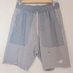 ニューバランス 切替 ハーフパンツ ストレート M 灰 スウェット ランニングのサムネイル