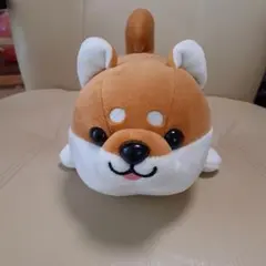 まめしばくじ　ハッピーまめしば ぬいぐるみ　茶色　柴犬