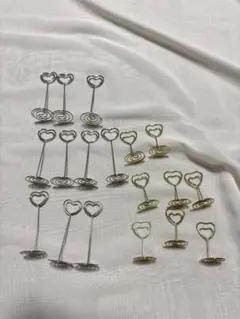 結婚式　ウエディング　メニュースタンド　スタンド　ハートクリップ