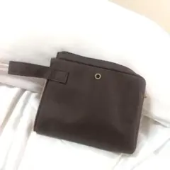 BVLGARI ブラウンファスナーポーチ エミレーツ Emirates ブルガリ