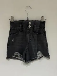 ブラックデニム120cm（ダメージ加工 ）GLOBAL WORK