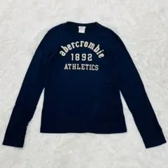 アバクロンビー＆フィッチ　キッズ　長袖Tシャツ　ネイビー　【L】　綿100%のサムネイル