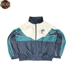 希少90sPROPLAYERNFLMiamiDolphinsナイロンジャケット