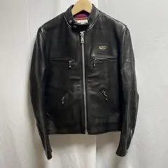 Lui's ルイス　レザージャケット　ジャケット　レザー　羊革 Lui's - 本物ルイスLuis本革レザー羊革ラムジップライダースジャケット