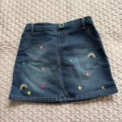NEXT ネクスト 刺繍 デニムスカート 2y 3y 100cm