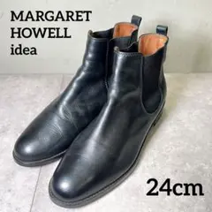 美品 MARGARET HOWELL idea サイドゴアショートブーツ 24