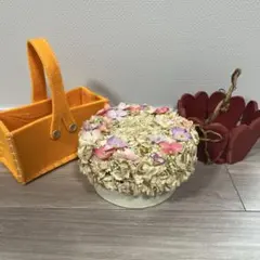 ハンドメイドの籠3点です