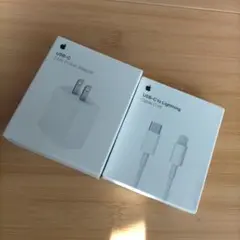 Apple 純正品 未開封品 USB-C 20WアダプタとLightning