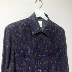 Paul Smith ポールスミス ウエスタンシャツ フェザー ペイズリー柄