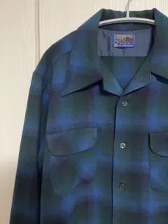 PENDLETON 70s ウールボードシャツ オンブレ XL