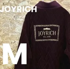 ★JOYRICH★キルティング★ジャケット★ベロア★刺繍★サイズM★バーガンディのサムネイル