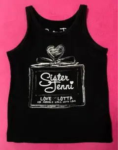 Sister Jenni 黒 タンクトップ 120cmのサムネイル