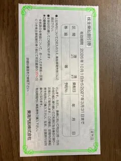 値下げしました　東海汽船 株主乗船割引券 ２枚 ＋ 株主サービス券１セット