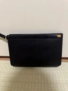 dunhill 黒 レザー クラッチバッグ セカンドバッグ