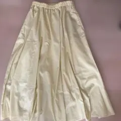 HONEYSUCKLE ROSEライトイエロー　Mフレアロングスカート