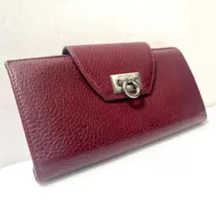 Salvatore Ferragamo フェラガモ 長財布 ガンチーニ ボルドー