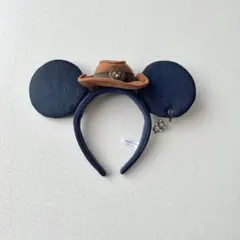 ディズニー ミッキー ウエスタン デニム カウボーイ カチューシャ