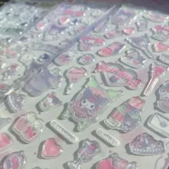 【海外限定】　サンリオ　クロミ　シール　3D アクリルシール　ステッカー　女児