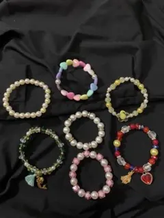 ビーズブレスレット7点まとめ