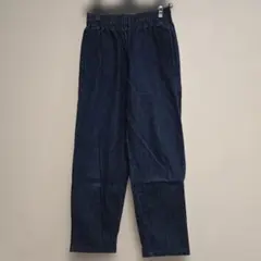 ダークブルー デニム イージーパンツ メンズXS レディース
