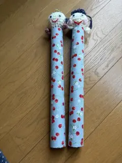 車椅子用ブレーキカバーブルーイチゴ花