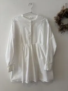 ホワイト 長袖 シャツ　Lugnoncure