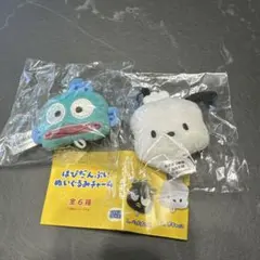 はぴだんぶいぬいぐるみチャーム　ハンギョドン ポチャッコ