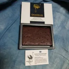 【新品】Casablanca オーストリッチレザー 名刺入れ