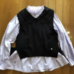 メゾピアノ　ブラウスとベスト　サイズはM 150cm