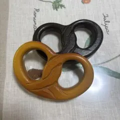 Erzi 廃盤　木製プレッツェル2色セット