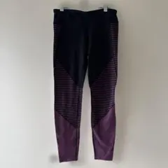 GAPギャップGロゴ ストライプ切り替えレギンス