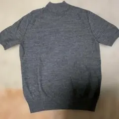 アンタイトル　グレー 半袖 ニットセーター