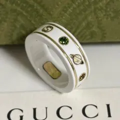 GUCCI グッチ 18金 ジェムストーン アイコン リング12 - メルカリ