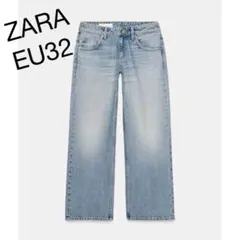 ZARA Z1975 ダメージ加工バギーレースデニムパンツ 32 - メルカリ