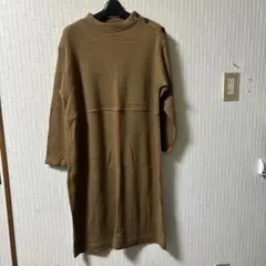 薄手カットソーワンピース