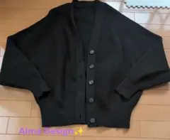 早い物勝ち Alma Designニットカーディガン ブラック